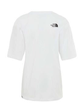 T-Shirt The North Face Relaxed Fine Branco Mulher
