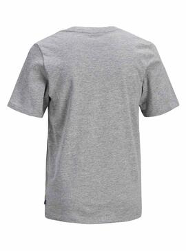 T-Shirt Jack and Jones Pocket Cinzento Menino