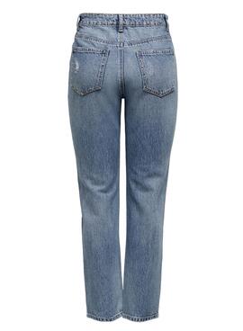 Jeans Only Fine Hi Rise Azul para Mulher