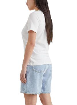 T-Shirt Tommy Jeans Soft Branco para Mulher