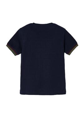 T-Shirt Mayoral Granito Azul Marinho para Menino