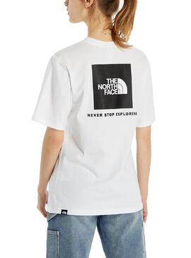 T-Shirt The North Face Relaxado RB Branco Mulher