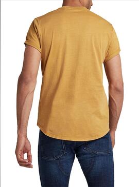T-Shirt G-Star Lash Amarilla para Homem