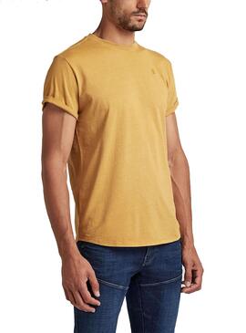 T-Shirt G-Star Lash Amarilla para Homem