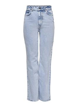 Jeans Only Camille Life Wide Azul Mulher