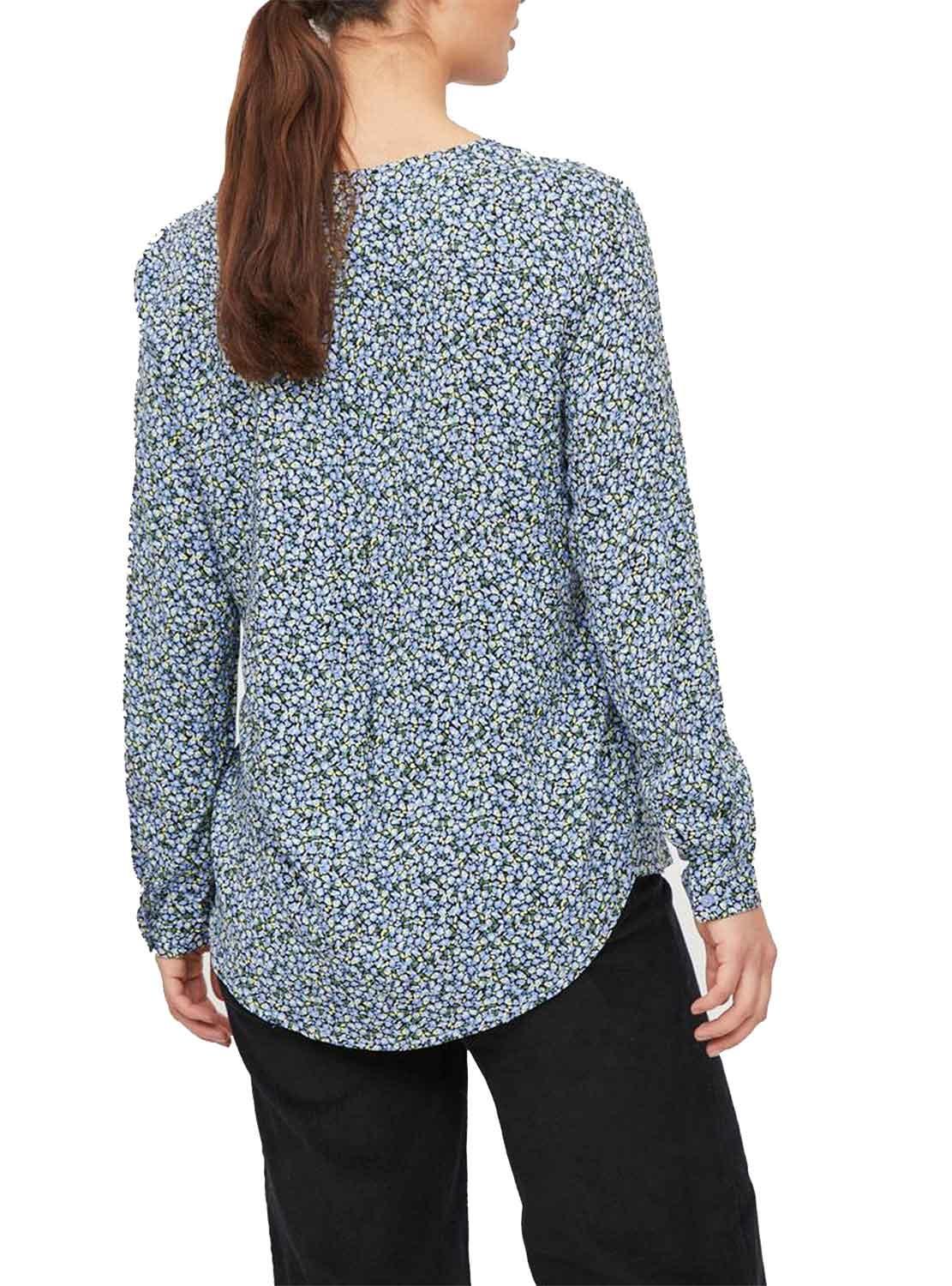 Camisa Vila Vipaya V Neck Impresso para Mulher