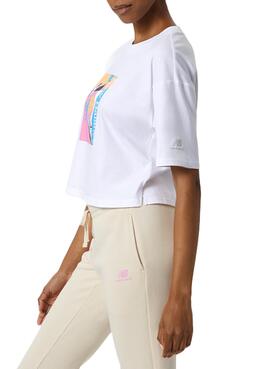 T-Shirt NB Essentials Celebrate Branco para Mulher