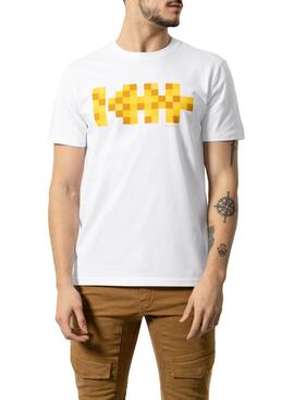 T-Shirt Klout Pixel Branco