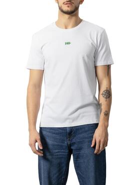 T-Shirt Klout Barcode Branco para Homem e Mulher