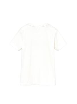T-Shirt Lacoste Logo Branco Menino