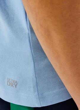 T-Shirt Lacoste TH0822 Azul claro Logo para Homem