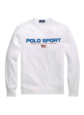 Sweat Polo Ralph Lauren Sport Branco Homem