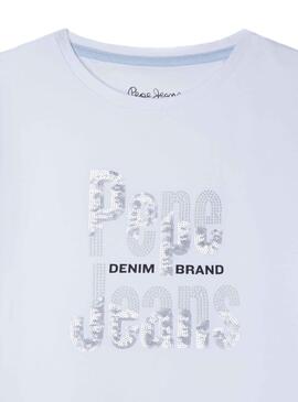 T-Shirt Pepe Jeans Kaela Branco para Menina