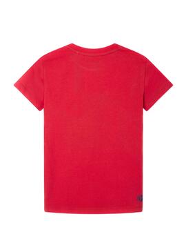 T-Shirt Pepe Jeans Caiken Vermelho para Menino