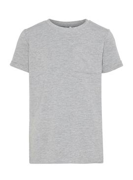 T- Shirt Name It NKMVESTER Grey