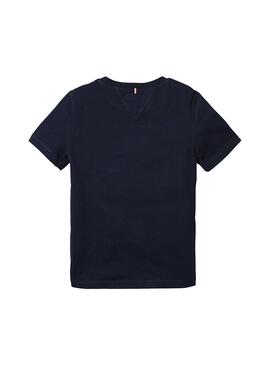 T-Shirt Tommy Hilfiger CN KNIT Azul Marinho