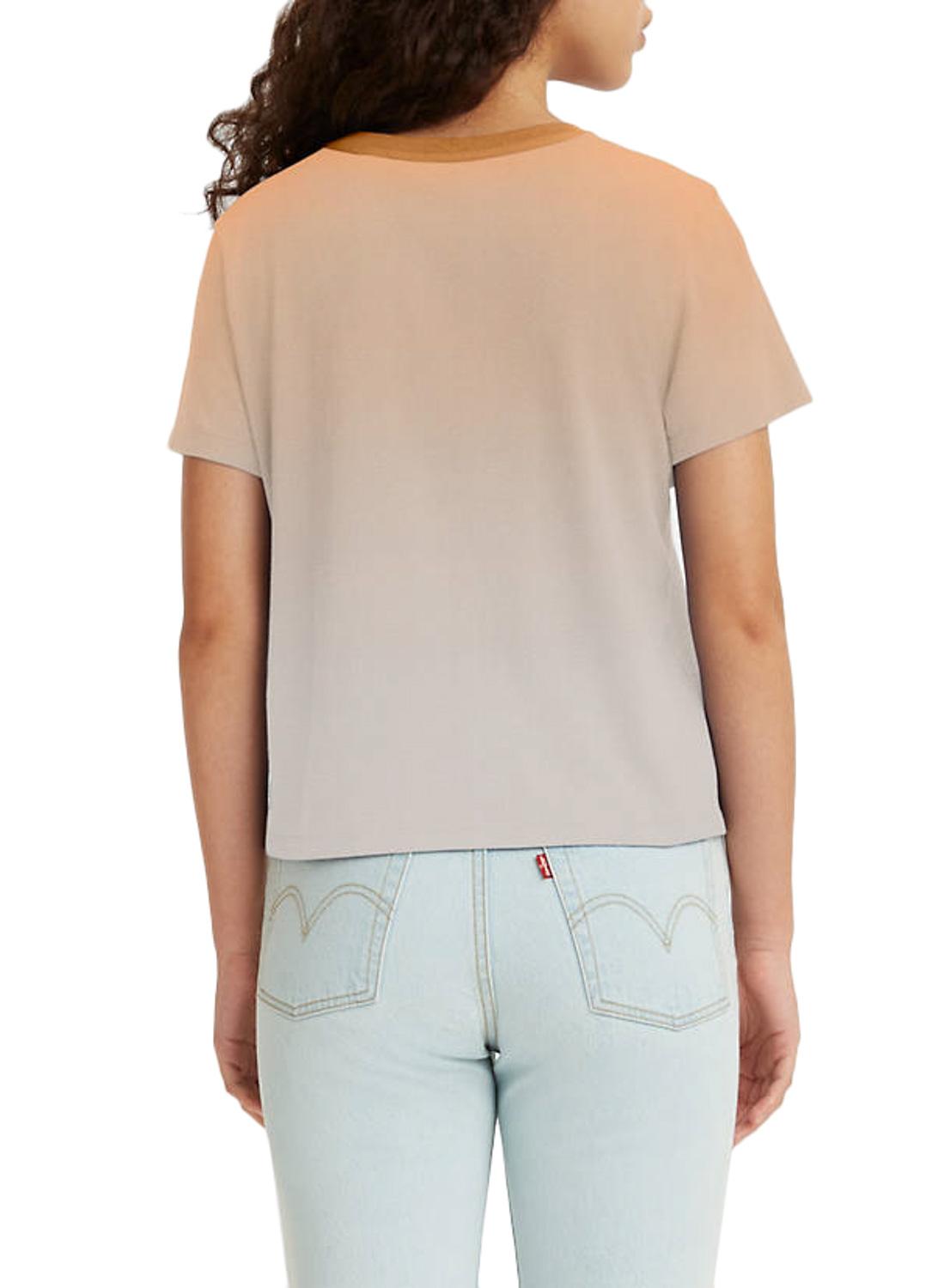 T-Shirt Levis Jordie Efeito Gradiente Laranja Mulher