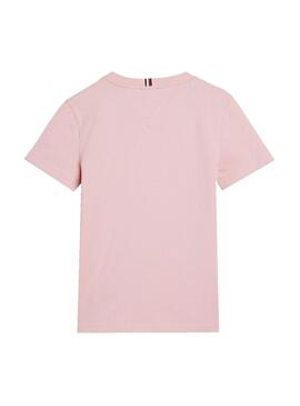 T-Shirt Tommy Hilfiger Essential Rosa para Menino