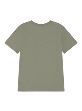 T-Shirt baú Calvin Klein Monogram Verde Menino