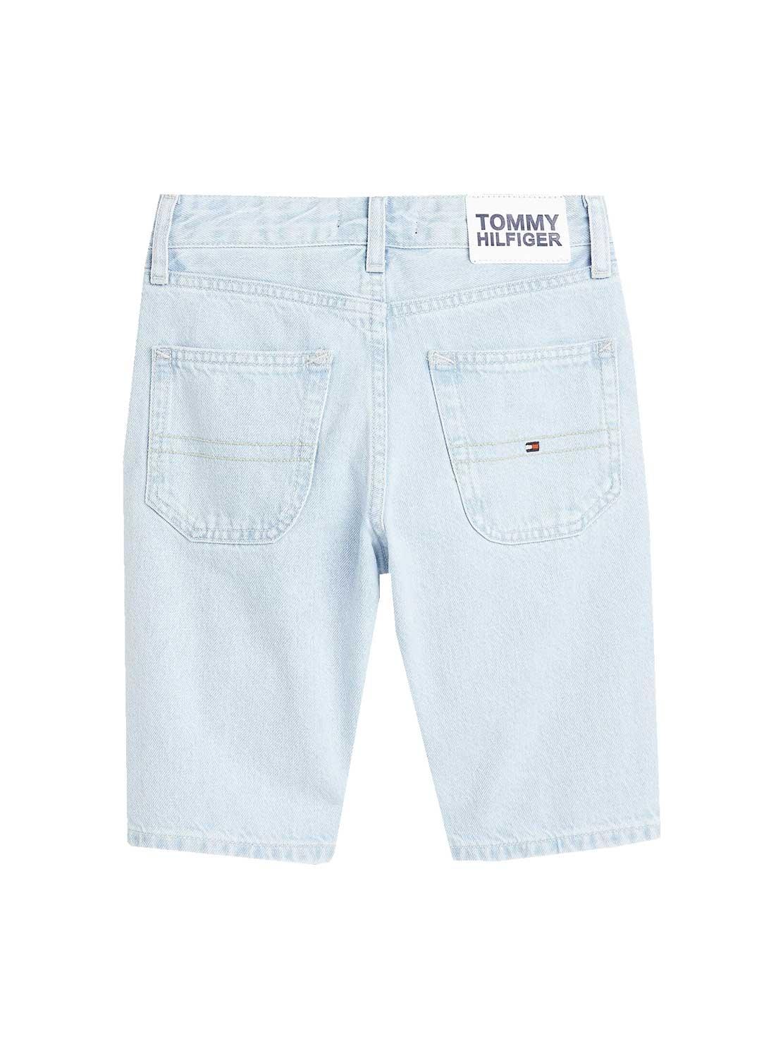 Bermuda Tommy Hilfiger Modern Straight Azul Menino