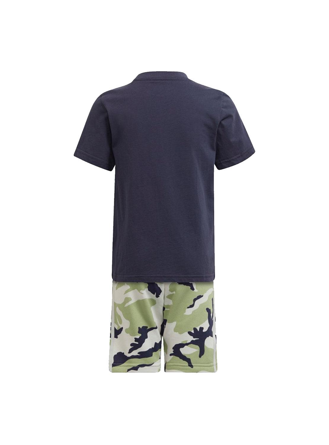 Set Adidas T-Shirt e Bermuda Camouflage Menino