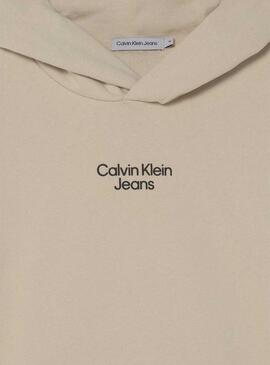 Sweat Calvin Klein Slacker Logo Relaxed Menino