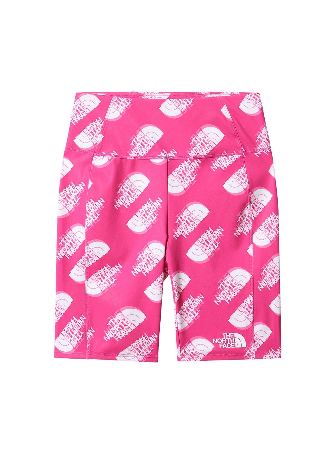 Leggings Cyclists The North Face Logo Rosa Menina