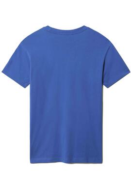 T-Shirt Napapijri Sella Azul para Homem