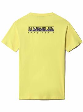 T-Shirt Napapijri Yellow Seal para Homem