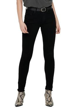 Jeans Only Blush Preto para Mulher