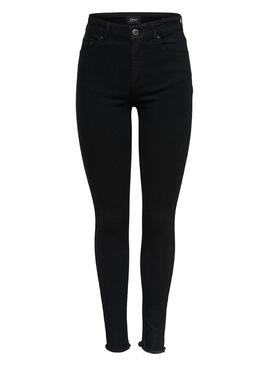 Jeans Only Blush Preto para Mulher