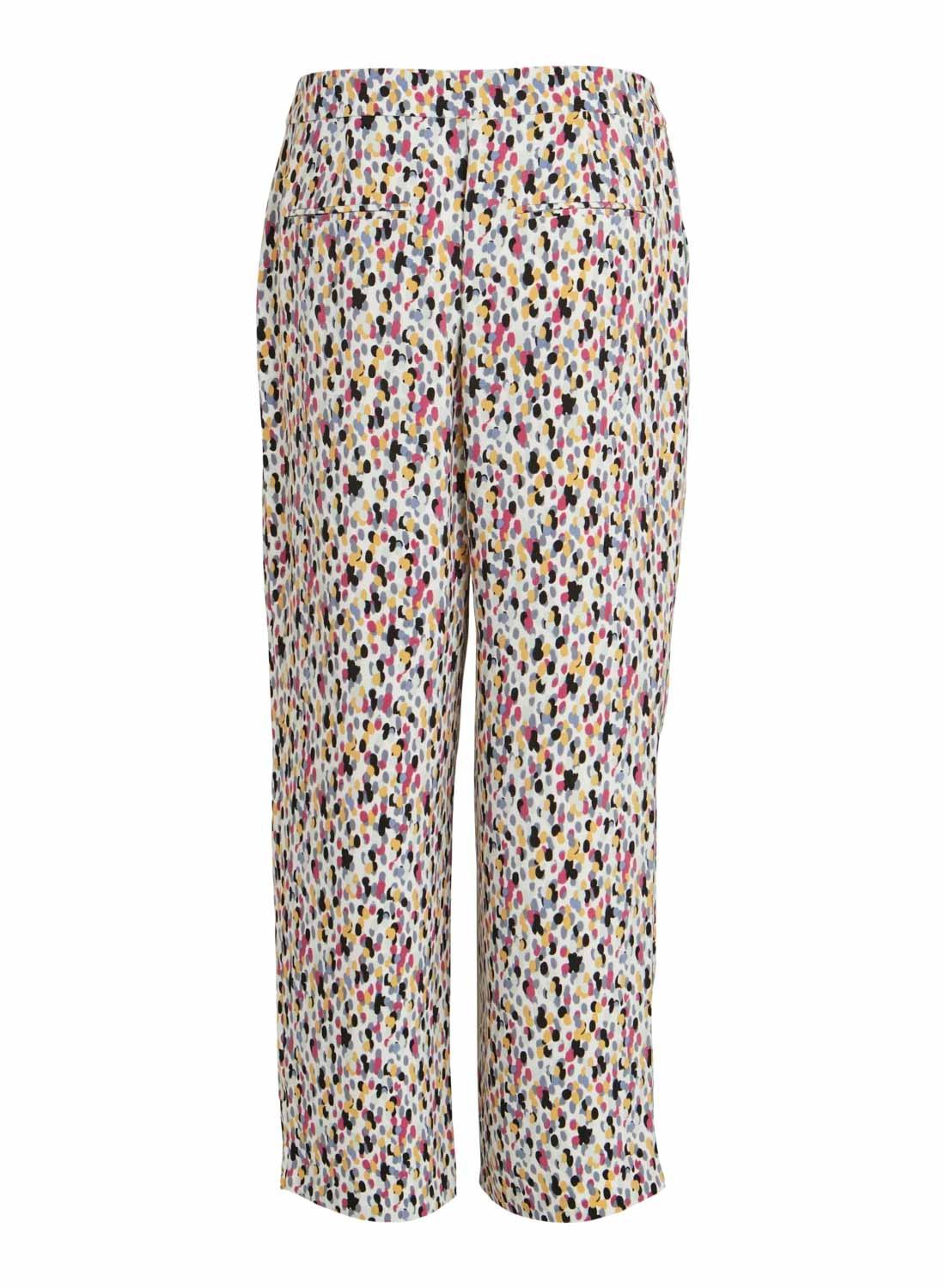 Pantalon Vila Nahla Regular Estampado Multi Mulher