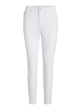 Pantalon Vila Skinnie Branco para Mulher