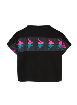 T-Shirt Kappa Lavars Authentic Preto para Mulher