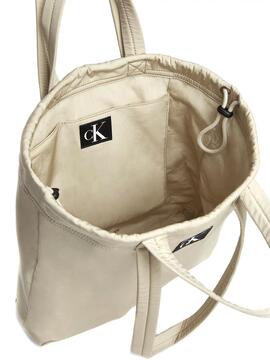 Bolsa Calvin Klein City Square Bege para Mulher