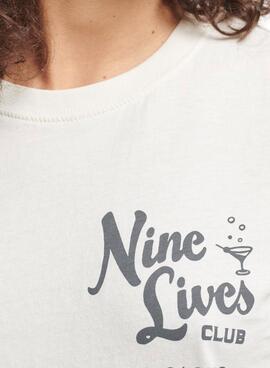 T-Shirt Superdry Vintage Lines Branco para Mulher
