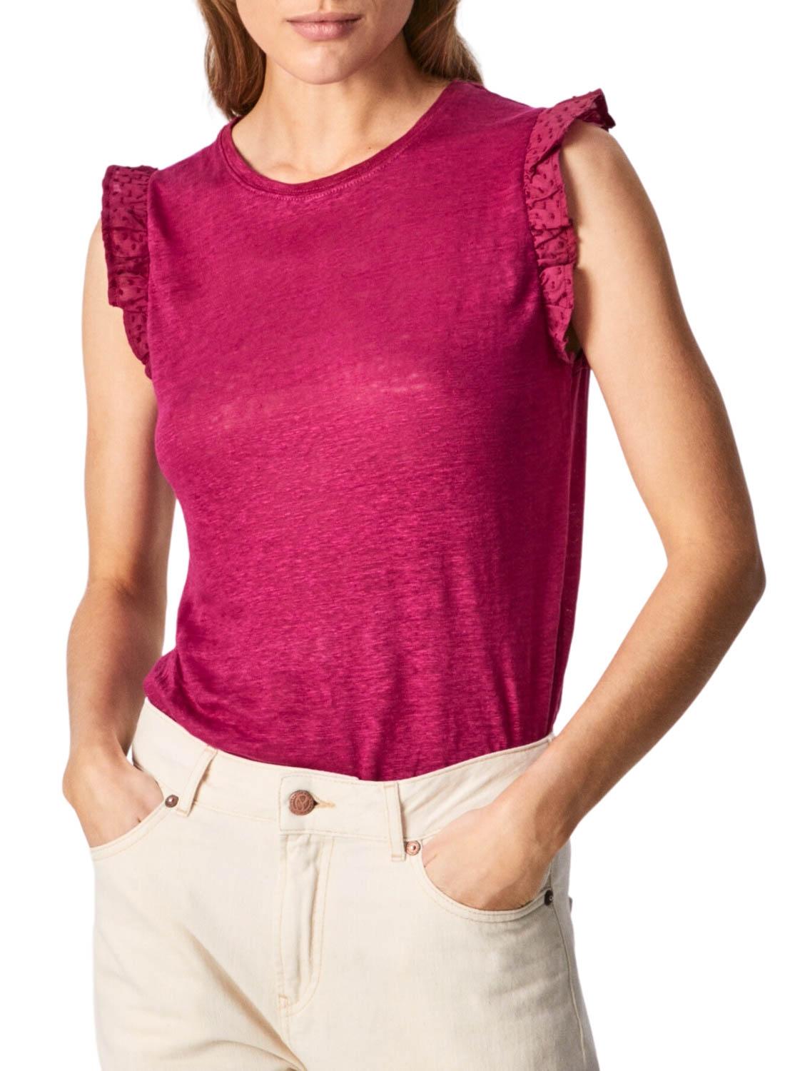 T-Shirt Pepe Jeans Daysies Rosa para Mulher