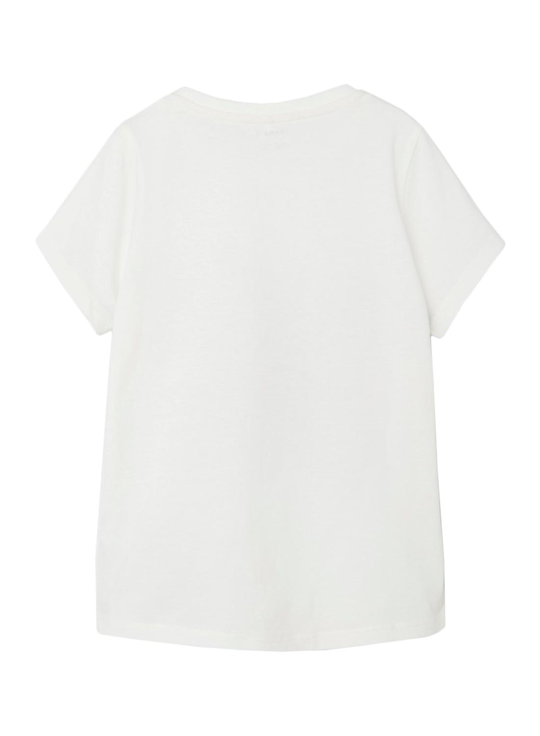 T-Shirt Name It Tikas Rayo Branco para Menina