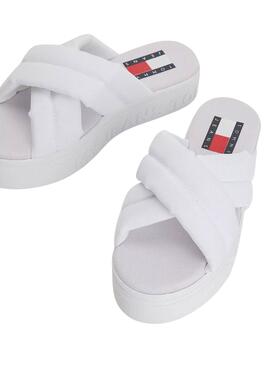 Sandálias Tommy Jeans Plataform Brancos para Mulher