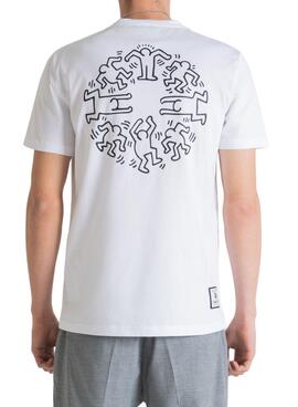 T-Shirt Antony Morato Ketih Haring Branco Homem