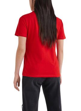 T-Shirt Tommy Jeans Soft Vermelho para Mulher