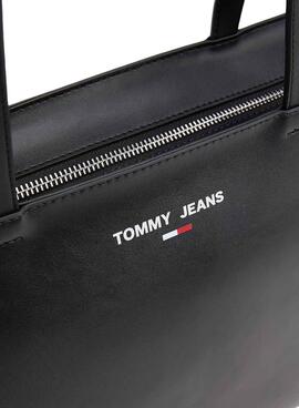 Bolsa Tommy Jeans Essencial Tote Preto para Mulher
