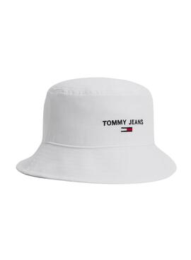 Chapéu Tommy Jeans Sport Bucket  Branco para Mulher