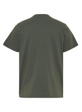 T-Shirt Tommy JeansTonal Entry Grap Verde Homem