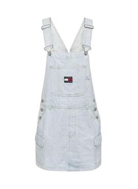 Pichi Jeans Tommy Jeans Dungaree Azul Para Mulher