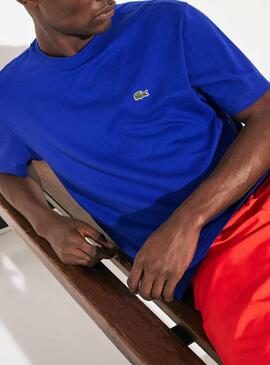 T-Shirt Lacoste Sport Azul Regular para Homem