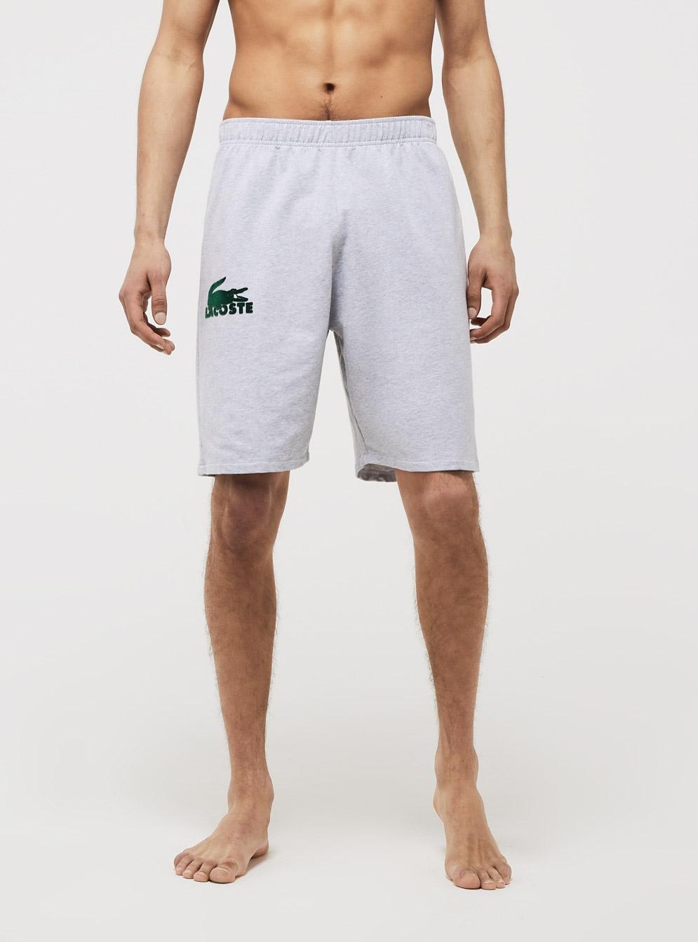 Bermuda Lacoste Pijama Lounge Croc Cinza Homem