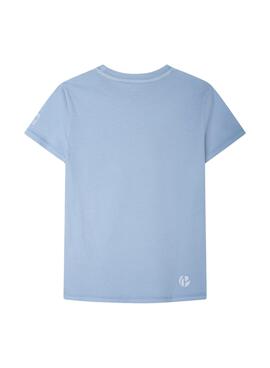 T-Shirt Pepe Jeans Colter Fotos Azul para Menino