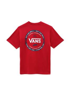 T-Shirt Vans Sprint Vermelho Para Menino