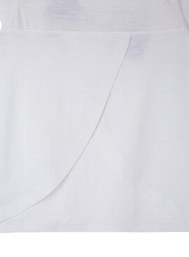 T-Shirt Pepe Jeans Quer Branco Para Menina